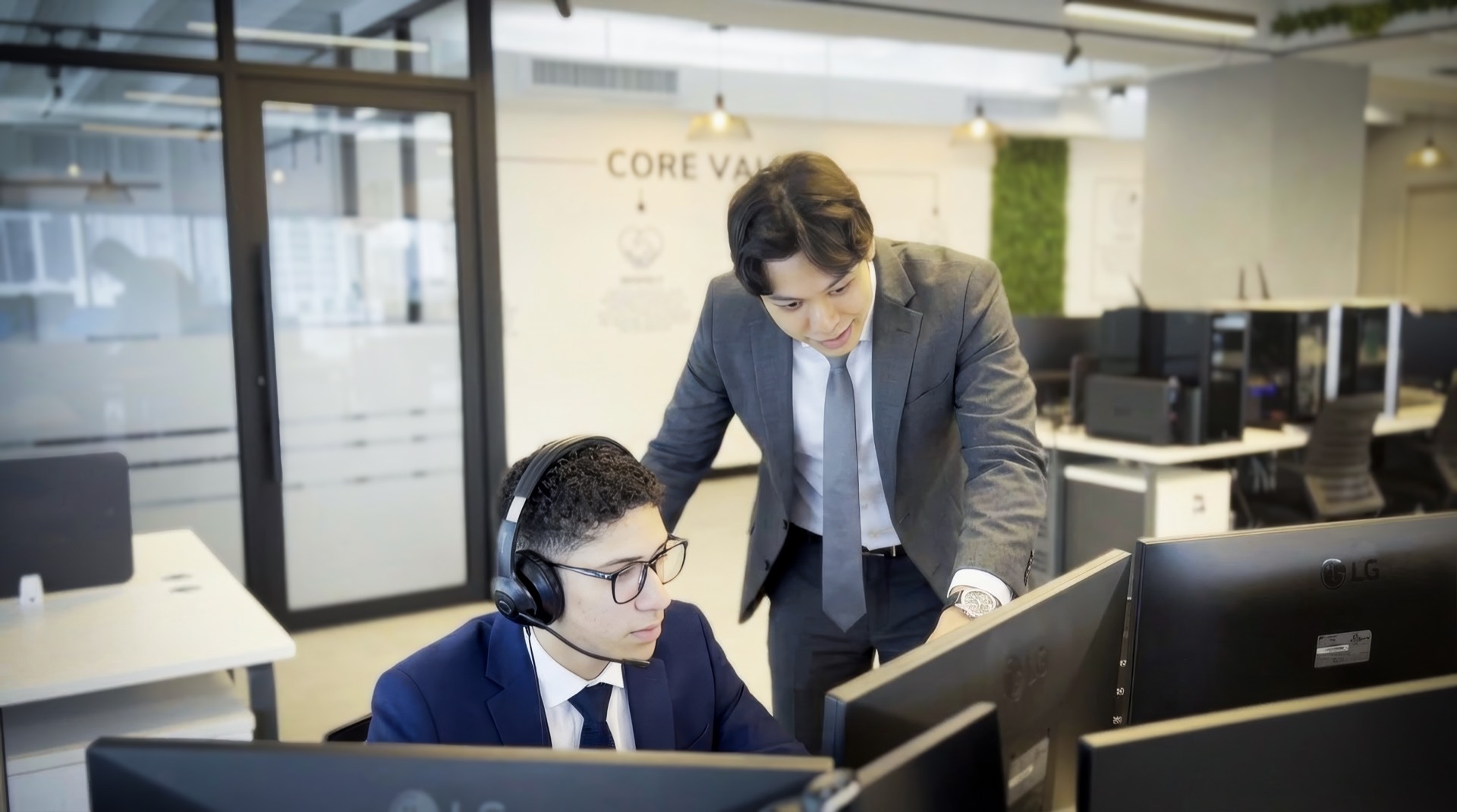 Professional case manager at work